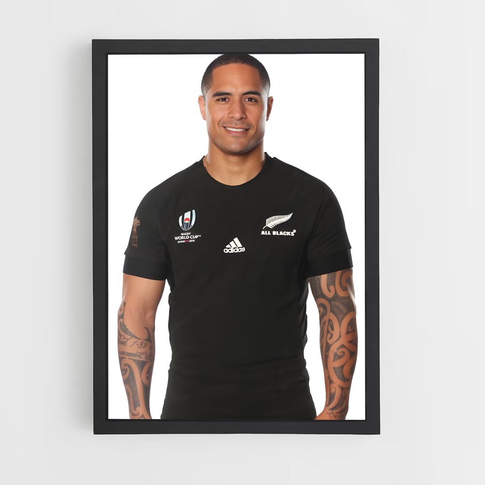 Poster Aaron smith – affiche Rugby (vue 2)